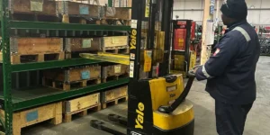 Pallet Stacker operative at Northern Hydraulics