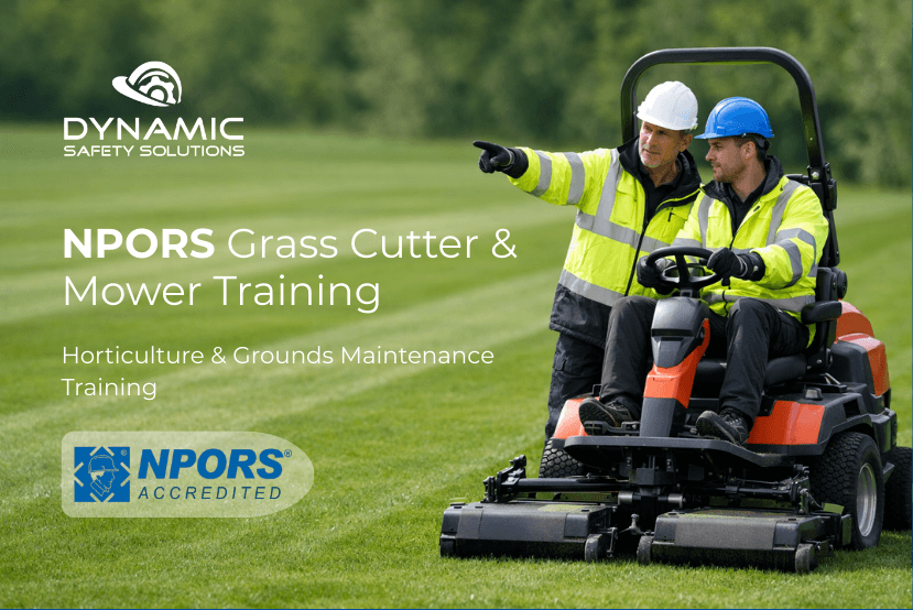 NPORS grass cutter and mower training course in Ireland by Dynamic Safety Solutions