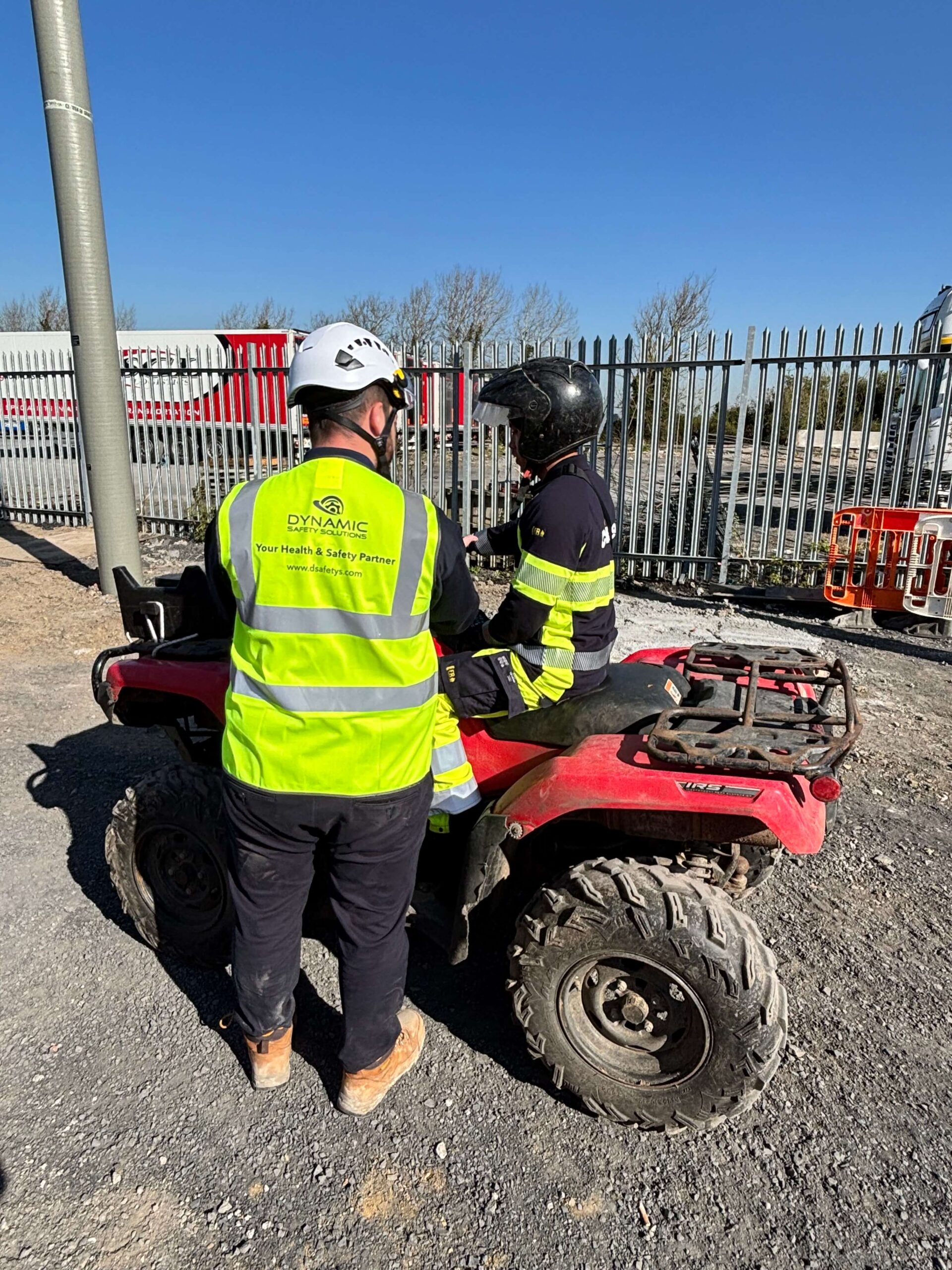 Plant and operator safety training on site
